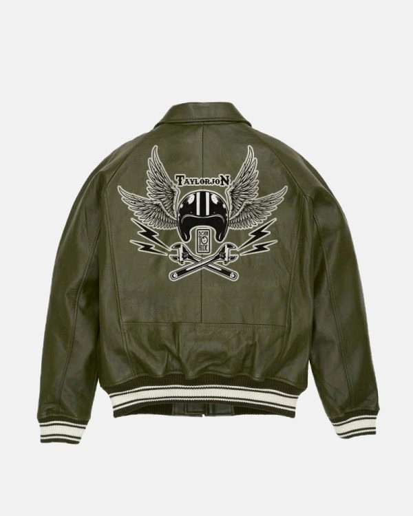 G-Star Flight Combat Zippy Limited Edition Leather Bomber Jacket