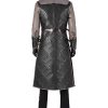Game Of Thrones Season 8 Jon Snow Brown Fur Collar Black Cloak Suit Halloween Cosplay Costume
