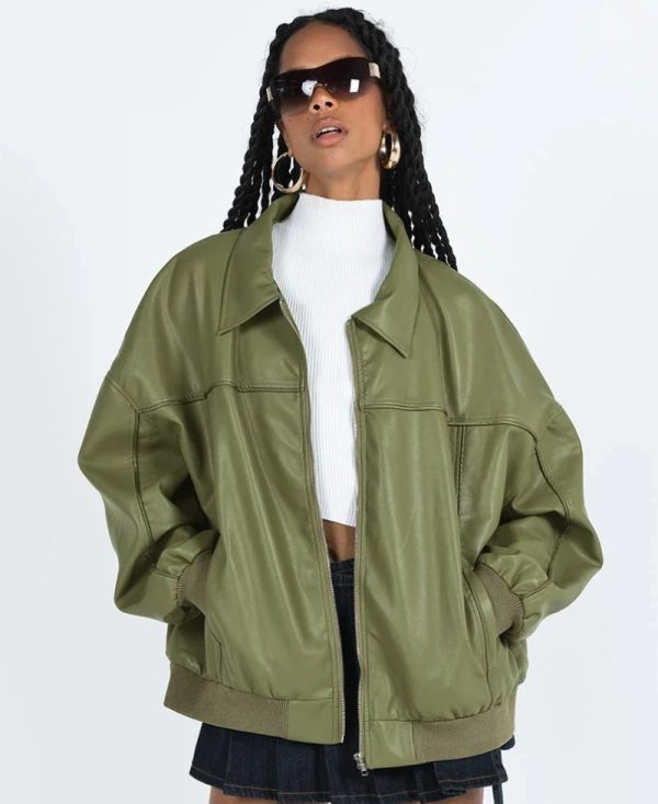 Gold smith Faux Leather Jacket
