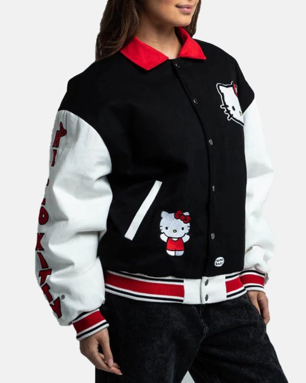 Hello Kitty Varsity Bomber Jacket For Men women