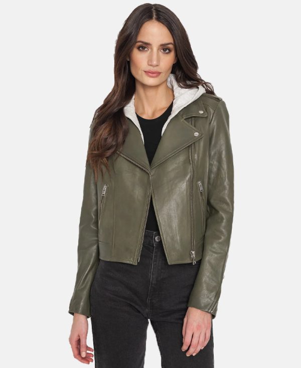 HolyHoodedLeatherJacketwithRemovablehood