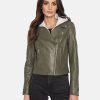 HolyLeather RemovableHoodedLeatherJacket