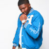 Hoodalpha Blue Letterman Varsity Jacket