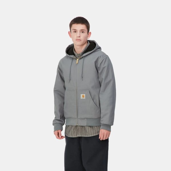 Men's Carhartt Dove Grey Active Hooded Jacket
