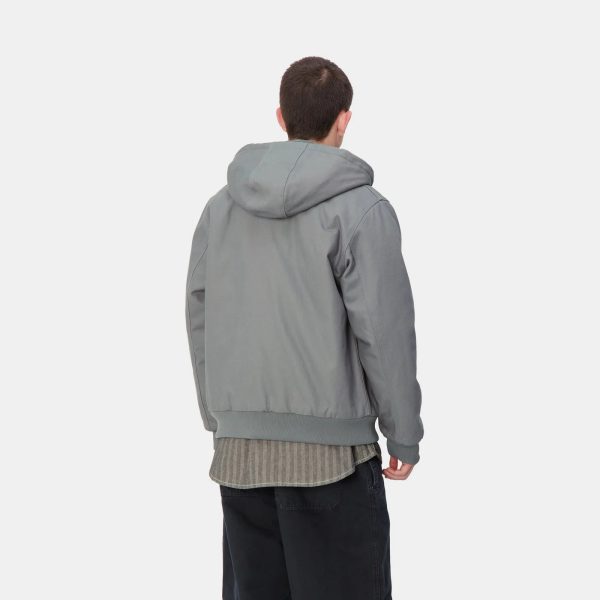 Carhartt Dove Grey Active Hooded Jacket Mens