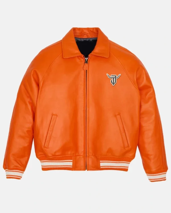 Icon Orange Leather Jacket