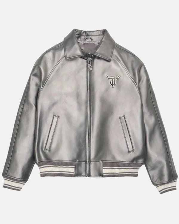 Iconic Metallic Leather Jacket