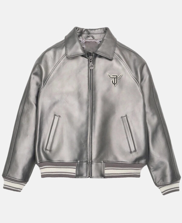 Iconic Metallic Leather Jacket