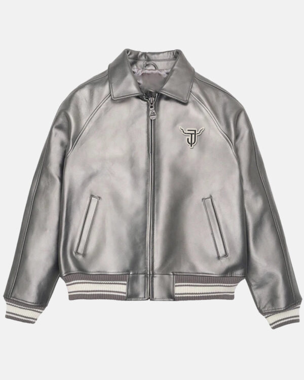 Iconic Metallic Leather Jacket