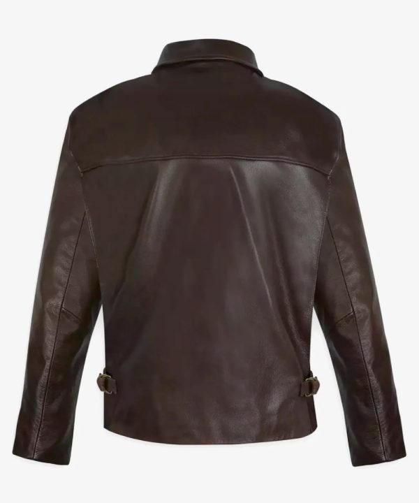 IndianaJonesBrownLeatherBomberJacket