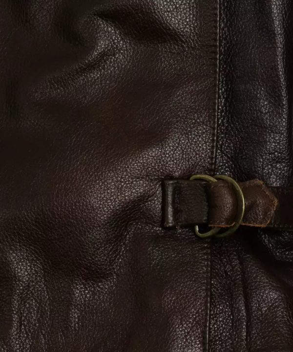 IndianaJonesBrownLeatherBomberJacketforAdults