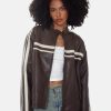 IvoryStripePUChocolateJacket