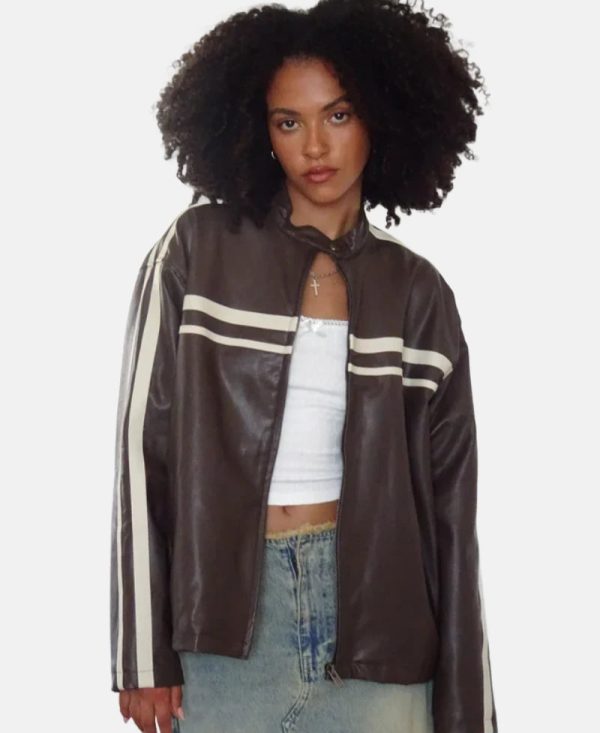 IvoryStripePUChocolateJacket