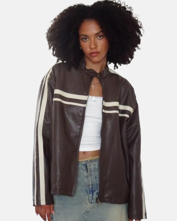 IvoryStripePUChocolateJacket