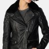 Jacket With Removeable Shearling Collar
