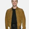 JosephQuinnMovieTheFantasticFourFirstSteps2025JohnnyStormBrownLeatherJacket
