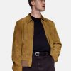 JosephQuinnMovieTheFantasticFourFirstSteps2025JohnnyStormBrownSuedeLeatherJacket