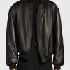 JustinBieberBlackOversizedLeatherJacket