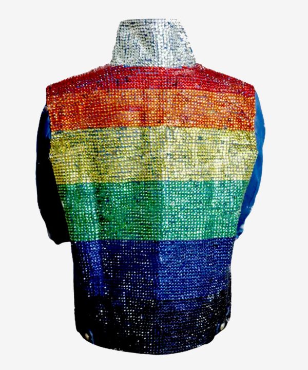 Kamala Harris Denim Rainbow Jacket