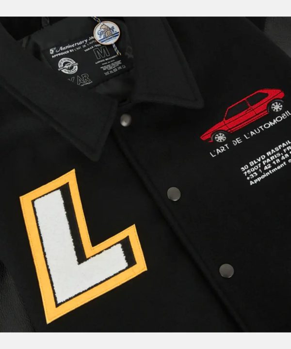 KarL ArtDeL AutomobileL ArtAnniversaryBlackVarsityJacket