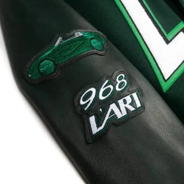 KarL ArtDeL Auto mobile Men Porsche 968 Varsity Jacket