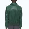 LAMB Green LEATHER JACKET