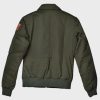 LadyGaga2022TopGun2GreenBomberAviatorJacket