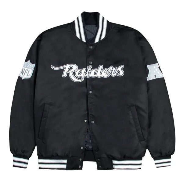 LasVegasRaidersBomberBlackJacket