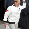 LasVegasRaidersMarkDavisWhiteSatinBomberJacketNFL