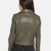 Leather Removable Hooded Leather Biker Jacket