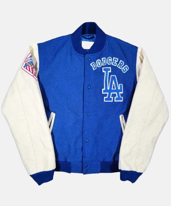 Los Angeles Dodgers Vintage MLB Baseball 80s Chalk Line Varsity Bomber Jacket