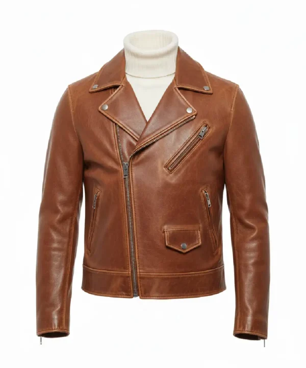 MTV EMAs 2024 Shawn Mendes Brown Leather Jacket