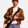 MTVEMAs2024ShawnMendesBrownLeatherJacket