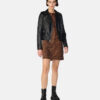 Madeline Asymmetrical Black Leather Jacket