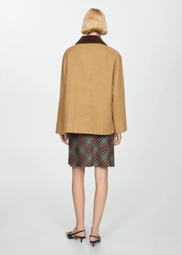 MangoBarnPocketsCottonParkaJacket