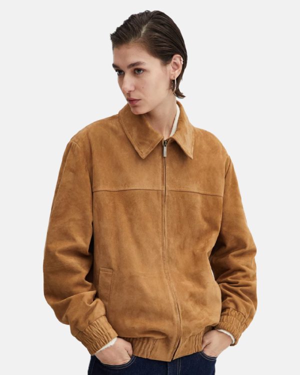 MangoLeatherBomberJacket