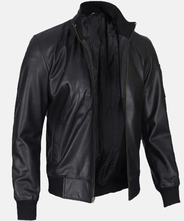 MaverickLeatherBomberJacket