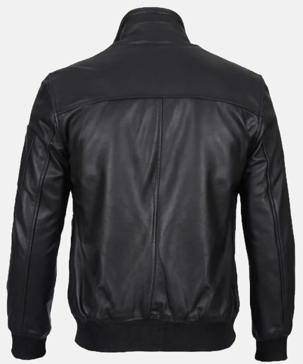 MaverickTopGun2BlackLeatherBomberJacket