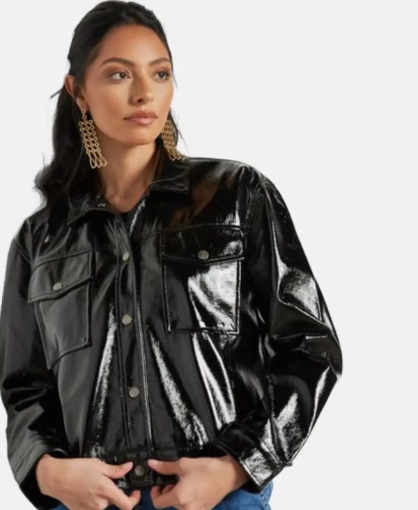 MeanGirls2024ReneeRappBlackLeatherJacket
