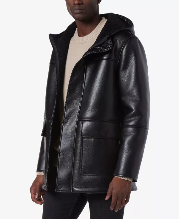 MenDonohueFauxLeatherFleecejacket