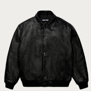 Men Sp5der Black Debossed Web Jacket