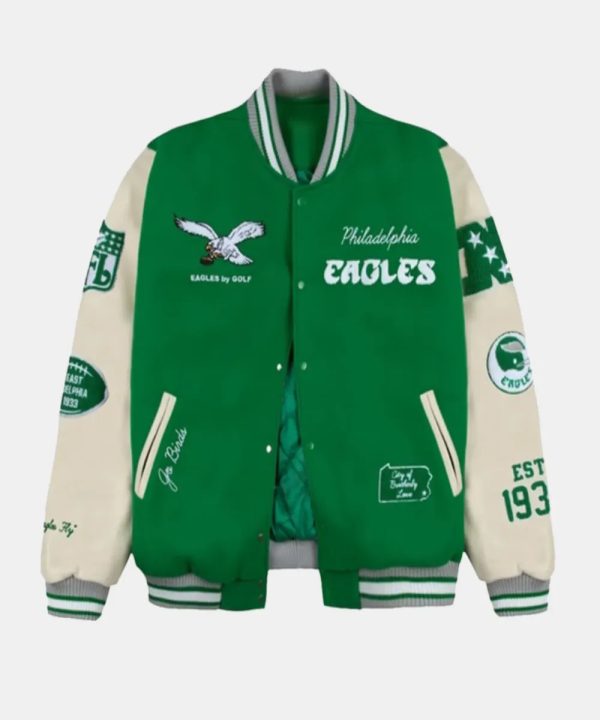 Men_sGOLFWANGKellyPhiladelphiaEaglesLettermanJacket