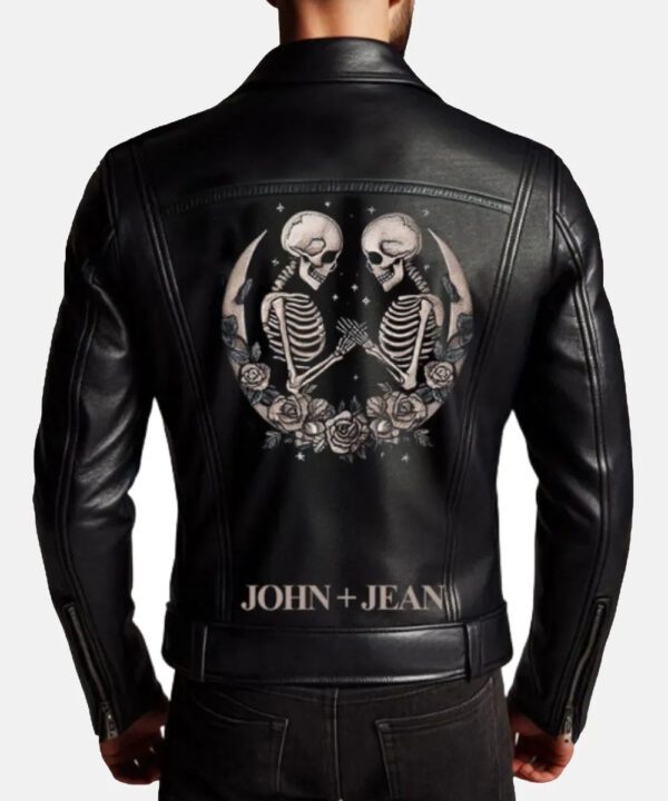 MensCustomSkeletonDesignBachelorettePartyLeatherJacket