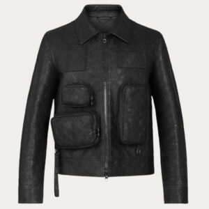 Mens Louis Vuitton LV Monogram Embossed Utility Jacket