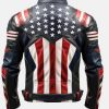 MensPremiumLeatherAmericanFlagMotorcycleLeatherJacket