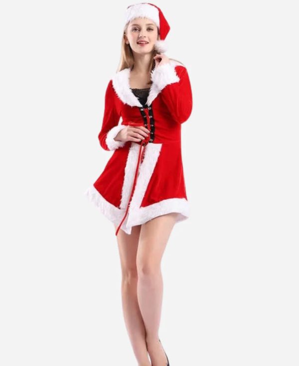 Shop Christmas Clothing Miss Santa Costumes Dress For Women