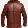 Moore RAF  British Shearling Flight Bomber Brown Sheepskin Leather Jacket