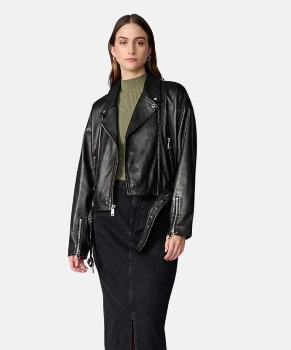 Moto Black Leather Jacket