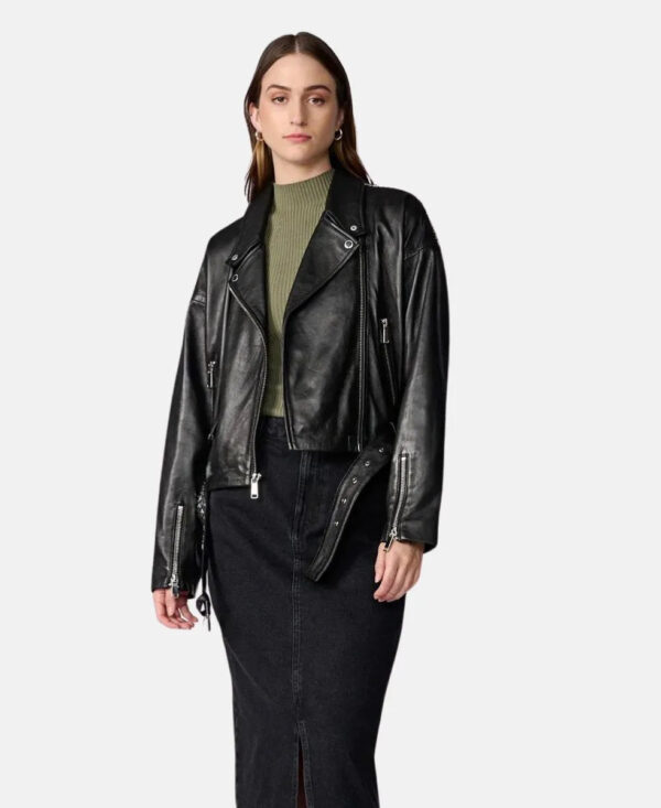 Moto Black Leather Jacket 