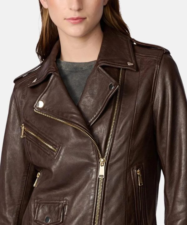 Moto Jacket With Gold Hardware